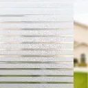 Striped Privacy Window Film, Frosted Window Sticker, Decorative Sticker for Front Door, Bathroom, Privacy Fillm, Anti-UV, Non-Adhesive (Striped Glass Film |