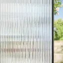 Home Frosted Glass Window Film & Stickers Privacy Window Cover for Home & Office - Easy Apply, UV Protection, Removable Decorative Film (A Fluted Design Film )